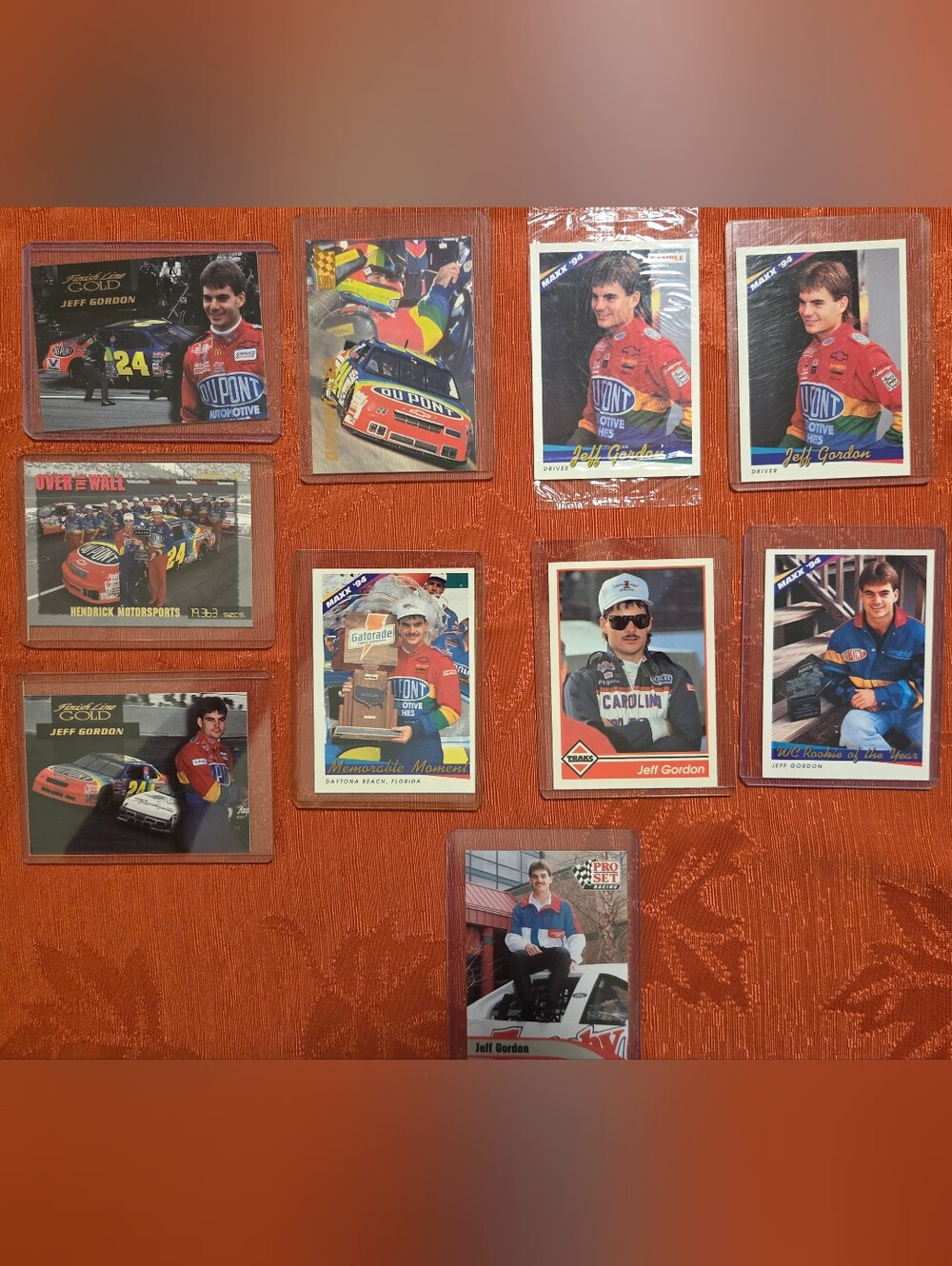 Jeff Gordon Trading Cards Ungraded 1992-1995 Sample Jeff Gordon/Bill Elliot